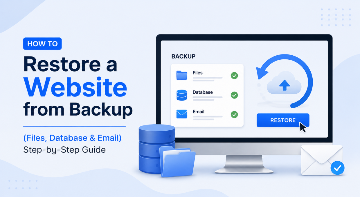 How to Restore a Website from Backup (Files, Database & Email) – Step-by-Step Guide